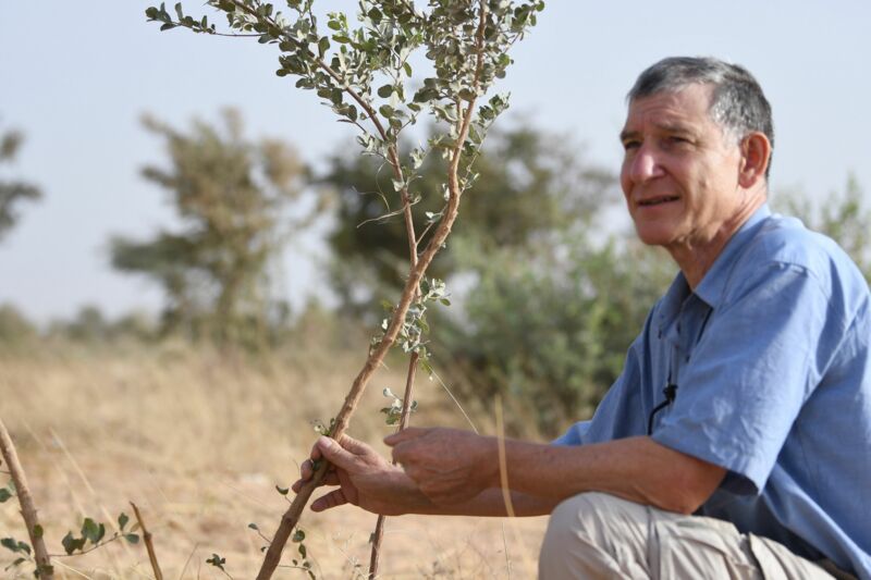 Tony Rinaudo during the filming in Ghana. © World Vision